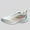 ERKE Running Shoes Low-Top Bright White Fluorescent Fire Orange 3027