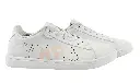 Erke Cream White/Pink Skateboard Shoes For Women 1211 