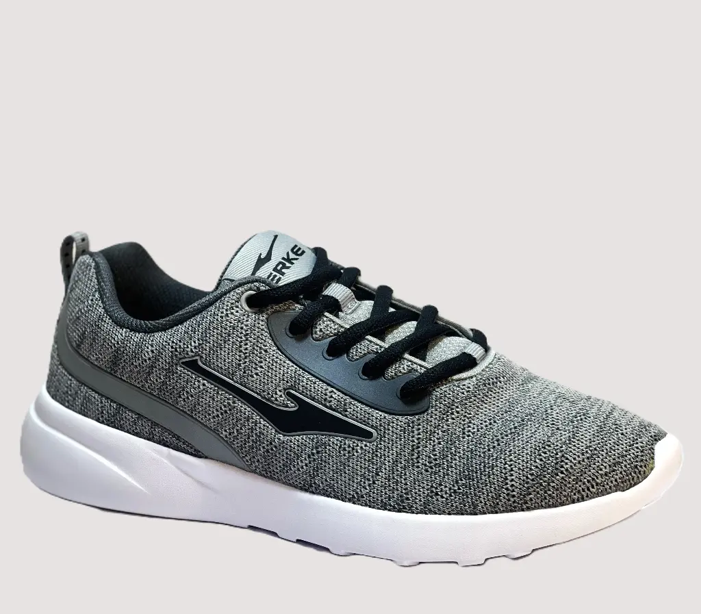 Erke Black/Grey Trendy Cushioning Running Shoes For Men 2273-101