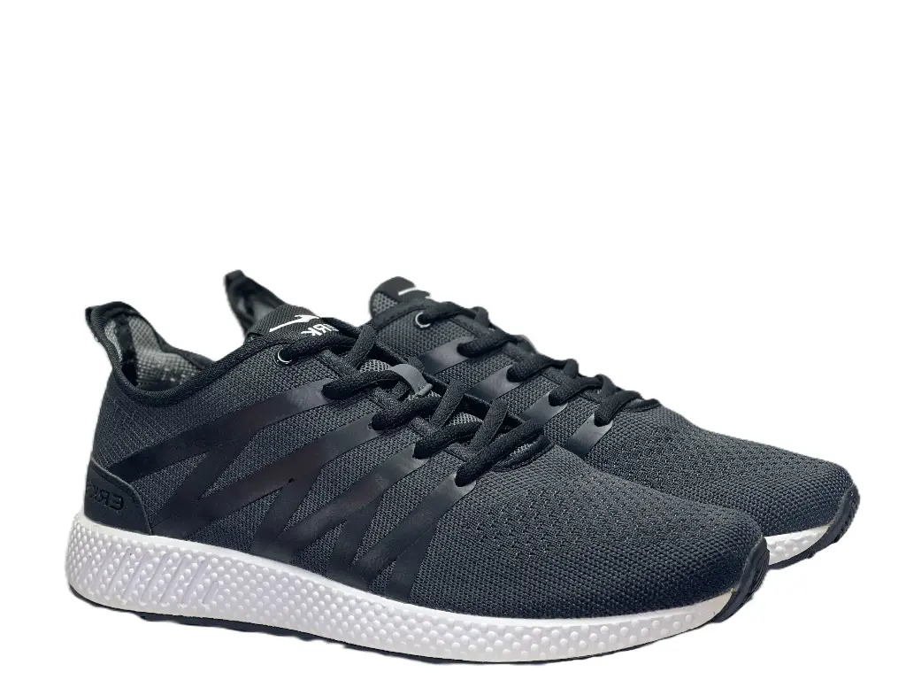 Erke White/ Light Green Running Shoes For Men 0002