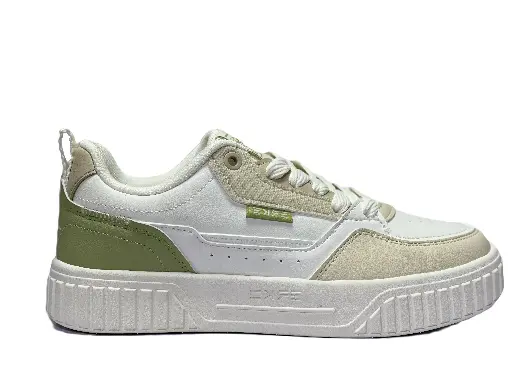 Erke White/Green Skateboard Shoes 1123-001