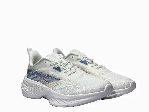 Erke White/Blue Cushioning Running Shoes For Men