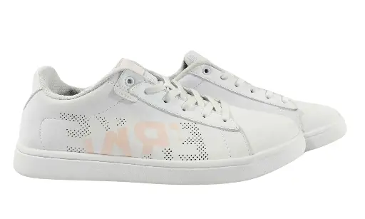 Erke Cream White/Pink Skateboard Shoes For Women 1211 
