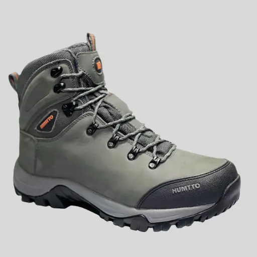 Humtto Waterproof Mountaineering Shoes Outdoor Mountain Trekking Hiking Safety Shoes Men Lace Up No slip Hiking Shoes No Ratings 220865A