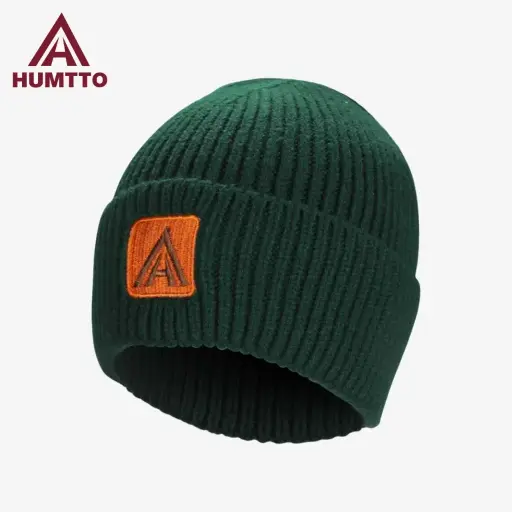 Dark Green Winter cap for Men's and women HB202121