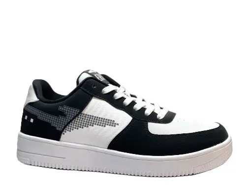 Erke Black/White Skateboard Shoes For Men 1345