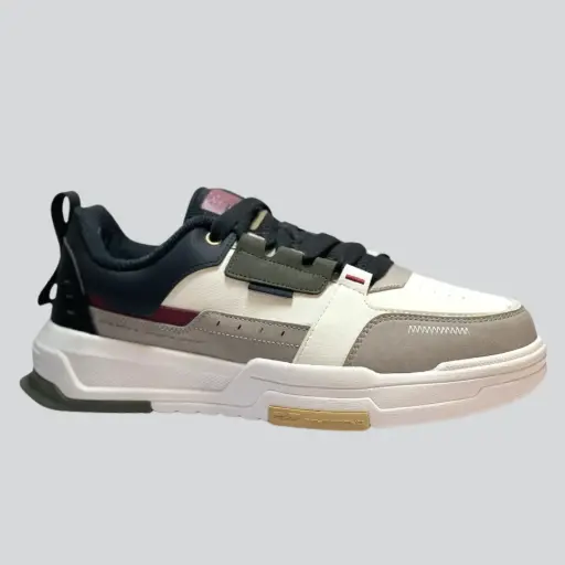 Erke Cream White / Grey Skateboard Shoes for Men 1063